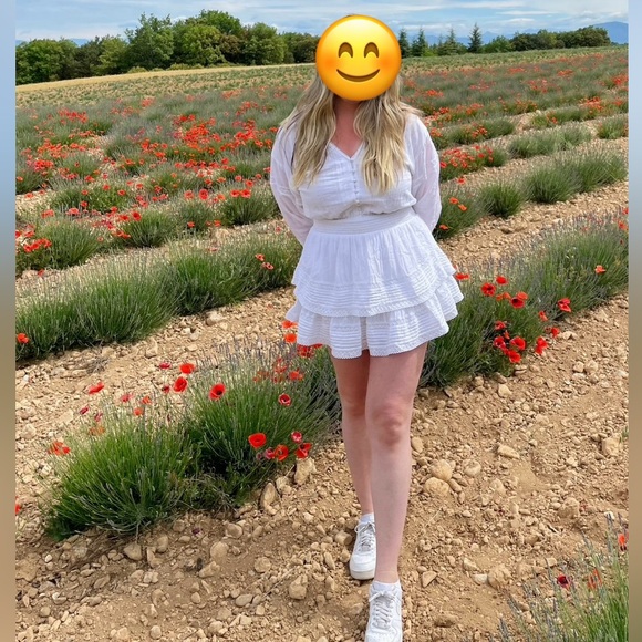 White long sleeve sundress - Picture 2 of 2